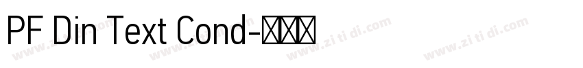 PF Din Text Cond字体转换